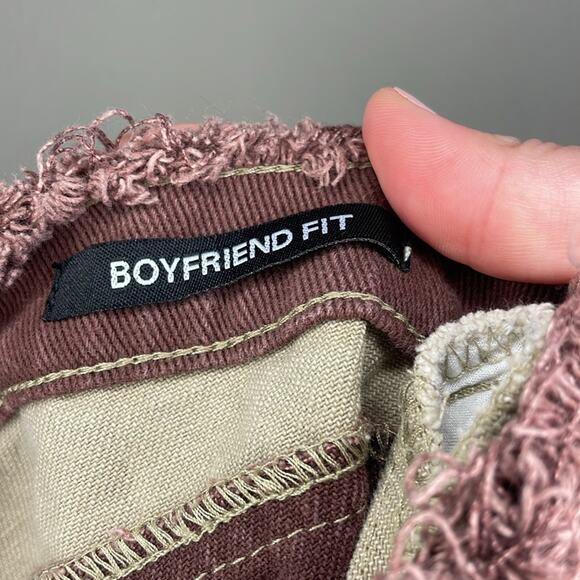 ASOS Jaded London boyfriend jeans in brown patchwork denim Women Size 26 - Picture 10 of 11